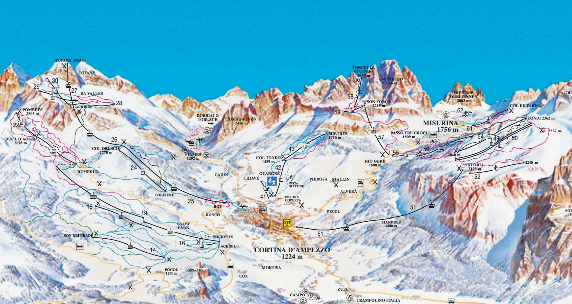 einstellen Hat verloren Signal cortina ski map Begeisterung Kuchen Kabel