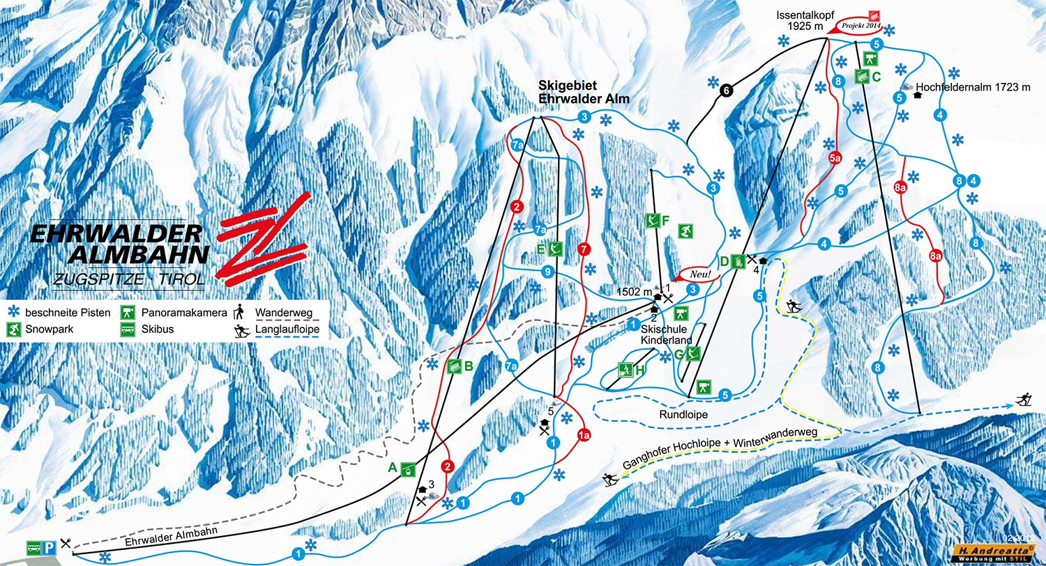 Ehrwald Ski Map Skiflicks