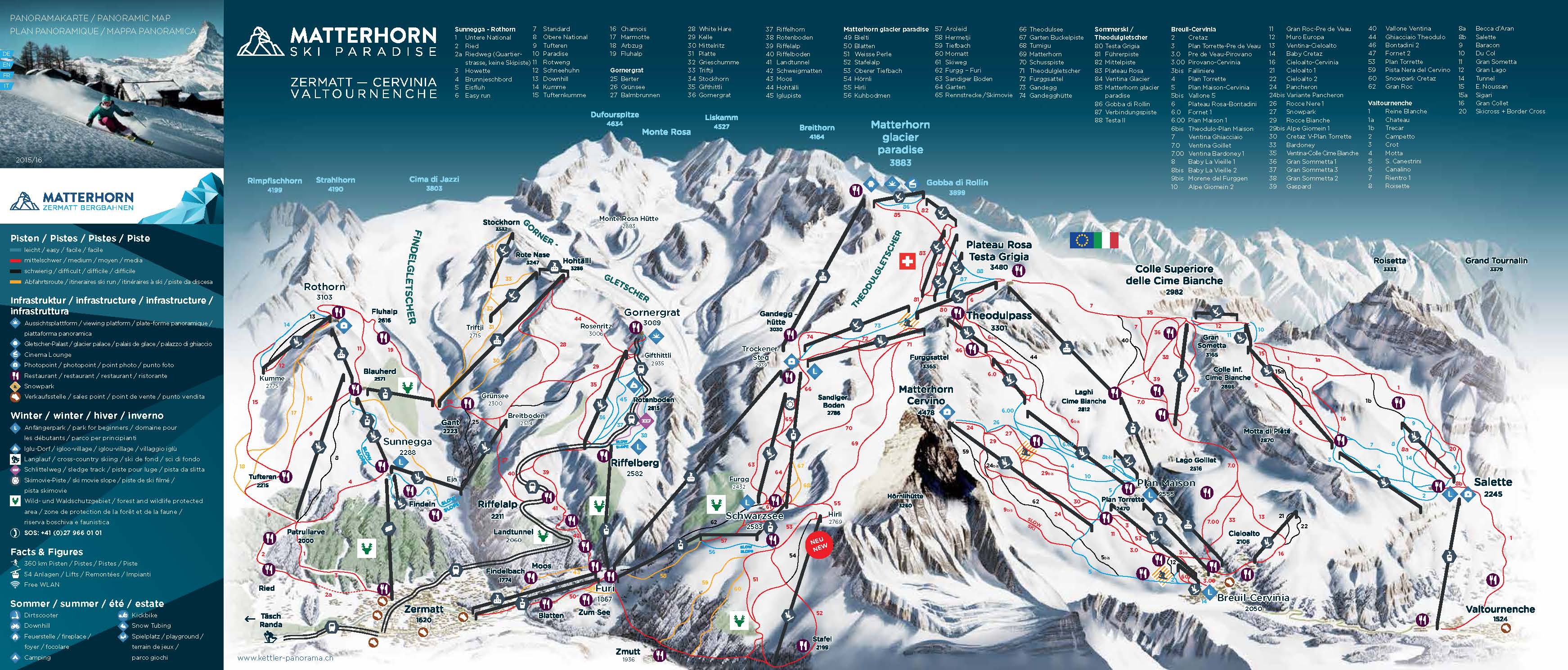Zermatt Ski Map Skiflicks
